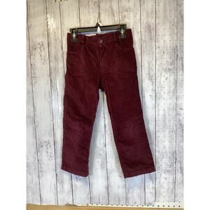 Pepa London Kids Burgundy Corduroy Five Pocket Trousers 6Y